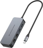 Karta sieciowa Conceptronic CONCEPTRONIC Adapter USB-C->2xGbE+2xUSB-A3.2 5Gbs 0.30m gr | ABBY24G | 4015867243701