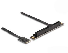 Delock M.2 Key A+E do adaptera PCIe x16 NVMe kątowy z kablem 20 cm | 64220 | 4043619642205