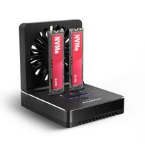 AXAGON  ADSA-M2C22 USB-C 20Gbps docking station for 2x M.2 NVMe / SATA SSD with disk cloning function without PC | ADSA-M2C22 | 8595247909367