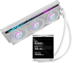 Chłodzenie wodne Asus ASUS ROG Strix LC IV 360 ARGB LCD White Edition Zestaw do chłodzenia płynami 12 cm White | 90RC01M2-B0EAY0 | 4711636582322