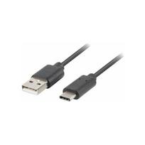 Kabel USB Lanberg USB-A - USB-C 0.5 m Black (CA-USBO-20CU-0005-BK) | CA-USBO-20CU-0005-BK | 5901969416497