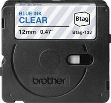 Brother Brother BTAG-133 taśmy do etykietowania Blue na przezroczystym | BTAG133 | 4977766835947