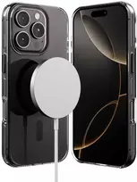 Crong Clear MAG Pro - dėklas Apple iPhone 16 Pro Max MagSafe juodas