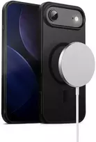Crong Hybrid Frost MAG Cover - dėklas MagSafe Apple iPhone Air juodas