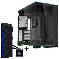 Lian Li O11 Dynamic EVO RGB PC-Gehäuse Bundle + HydroShift II LCD-S 360TL AiO- juodas