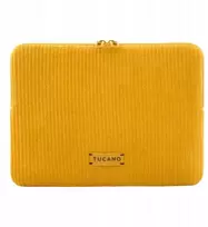 Dėklas Tucano TUCANO Velluto 2 - Dėklas MacBook Air 13" (M4/M3/M2/M1/2025-2018) / Pro 13" / Nešiojamas kompiuteris 12" (geltona)