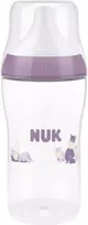 NUK Perfect Match kūdikio buteliukas su temperatūros kontrole Hippo 260 ml
