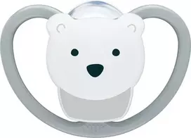 NUK Perfect Match Air POLAR BEAR čiulptukas 18+ mėn., 1 vnt. dėžutėje