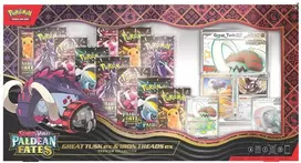 Pokémon TCG Paldean Fates rinkinys: Great Tusk ex & Iron Treads ex +11 pakelių