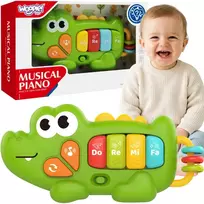 WOOPIE BABY interaktyvus pianinas, krokodilo vargonai, muzikiniai garsai, švieselės, 18 mėn.+