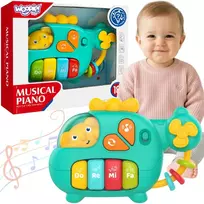 WOOPIE BABY interaktyvus pianinas-sraigtasparnis-dramblys muzikiniai garsai 18 mėn.+