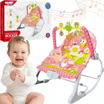 WOOPIE BABY rožinė vibruojanti supamoji sūpuoklė su arka