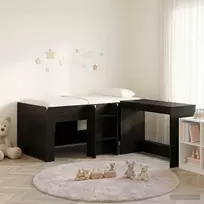 Lova Vaikų Aukštas Lovos Rėmas su Rašomuoju Stalu 2 vnt.