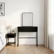 Makiažo stalas Juodojo ąžuolo 81 x 40 x 131 cm Apdirbta mediena