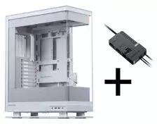 „Phanteks Evolv X2 Matrix“ korpuso rinkinys, „Midi-Tower“, E-ATX, grūdintas stiklas + „Nxlinq V2“ šakotuvas – baltas