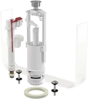 Alca plast vandens nuleidimo ir apatinio pripildymo mechanizmo komplektas Alcadrain SA2000SK 3/8" CHROM, su STOP mygtuku