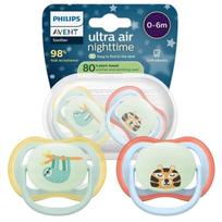 Philips Avent Ultra Air Naktiniai čiulptukai 0–6 mėn. – 2 vnt.