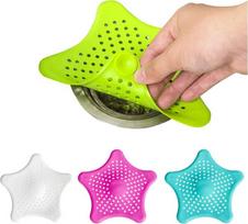 Plumbing hoses, valves,(4 Pack) Silicone Drain Hair Catcher, Suction Cups for Bathroom & Kitchen Sink Protection,
