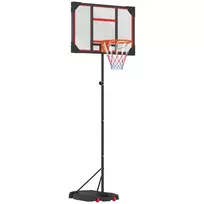 Lauko krepšinio lankas vaikams, 210-260 cm, krepšinio stovas su ratukais