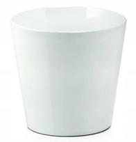 Apvalus keraminis apsauginis puodas classic white 20 cm, 20 cm