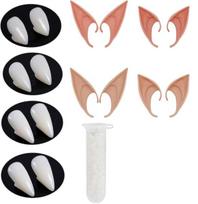 Ouqiwen elfų ausų ir vampyro dantų rinkinys, 4 poros