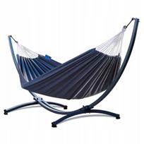 POTENZA hamakas su stovu, plieninis stovas 220 kg + hamakas ROMA XL 220x160 cm