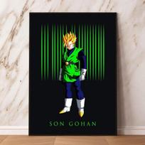 Klasikinis japonų anime „Seven Dragon Ball Character“ svetainės modulinis spausdintas sienos lipduko plakatas 21cm×30cm NoFrame
