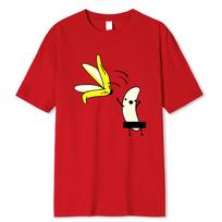 Banana Disrobe Overcoat Funny Print Women T-shirt Humor Joke Hipster T-Shirt Soft Cotton Casual T Shirts Outfits Streetwear XS