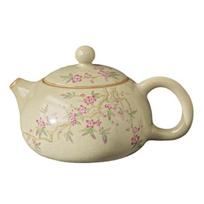 Keraminis atviras arbatinukas persikų žiedų keraminis virdulys Geltonas arbatinukas arbatos ceremonijos rinkinys Pienas Oolong arbatos arbatos indo tipas teapot 180ml