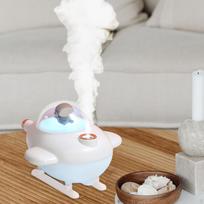 Air Essential Oil Diffuser, Small Quiet USB Aroma Diffuser for Office, Bedroom, Home Decor balta