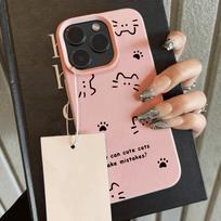 Oda primenantis telefono dėklas iPhone 11 13 16 Pro Max iPhone XR XS Max 14 15 Pro Max 12 13 Pro Max 16 Plus 13 Pro 14 Pro, animacinis, dažytas, makarono spalvų iPhone 16 Pro Max rožinė