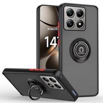 Matinis dėklas Xiaomi Mi 14T Pro 5G 15 Pro dėklui su magnetiniu žiediniu stovu laikikliu, dangtelis Xiaomi Mi 14T 14 Ultra Armor dėklui Mi 14T Pro