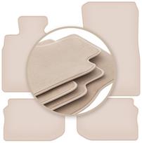 PREMIUM beige floor mats for: BMW 5 F11 station wagon (touring) (velcro) 2010-2013