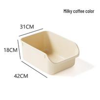 JINGRUIXIANG Semi-Enclosed Cat Litter Box