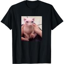 Funny Bingus My Beloved Hairless Sphinx Cat Bingus Cat Meme T-Shirt(2) S juoda