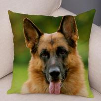 Sofa Namų Pagalvės užvalkalas Vokiečių aviganis Dekoracija Naminių gyvūnų gyvūnas Pagalvėlė,(3) 30x30cm