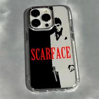 Fashion Hot S-Scarface Phone Case for Xiaomi Redmi Note A5 A3 15 14 13 14c 13c 12 11 10 9  Pro Plus 4G 5G Transparent Cover Redmi Note 13 Pro 4G