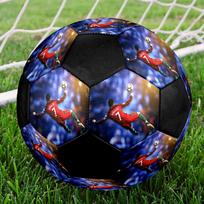 CR7 Dydis 5 Futbolo kamuolys, spalvingas, tinkamas visoms amžiaus grupėms, mašininio siuvimo, PVC medžiaga, varžybų kokybės, patvarus ir atšokantis