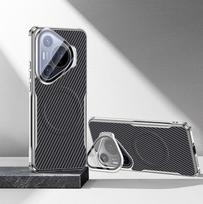 Luxury for huawei Pura 80 Pro Mobile Phone Case with Camera Stand Magnetic Holder Soft TPU Electroplated Shockproof Back Covers Opp Bag&For Huawei Pura 70 Pro/ Pura 70 Pro Plus juoda