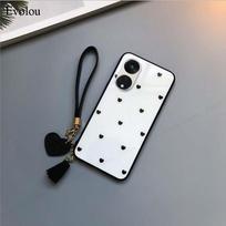For Xiaomi 13T 17T Pro Tempered Glass Hard Protection Phone Case For Xiaomi Mi 14 T Pro 15T Love Heart Pattern Shockproof Cover For Xiaomi 13 Lite