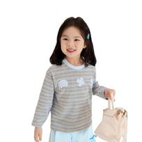 LUSON Baby Girls' Striped Long-Sleeve T-Shirt 110