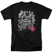 I Love Lucy 60 Years Of Fun T-shirt Licensed Funny TV Show Tee Black XXXL