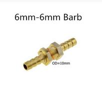 Brass Straight Bulkhead Equal 6mm 8mm 10mm 12mm Barb Tail Hose Copper Pipe Fitting Coupler Air Water Connector Adapter Joint