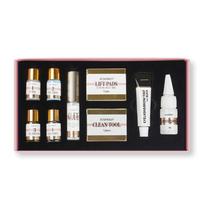 Iconsign Originalus gamintojas Rinkinio blakstienų pakėlimui, cheminiam sukimui ir dažymui su instrukcija Lash Lift and Tint Dye Kit Privatus prekės ženklas juoda