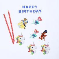 Ladybug Birthday Miraculous Supplies Favor Tableware Kids Plate Decor pack Party 1* Cake Flag