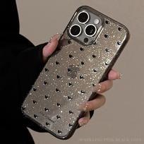 ins wind small heart applies to apple 16pro max mobile phone case 14 niche personality iphone15 dark wind 11 16promax