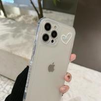 Simple couple iPhone16 iPhone case 16Pro max transparent 13 for 8plus side XS soft 14 16promax