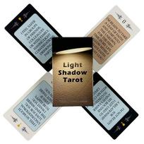 Light Shadow Tarot Board Game Deck 10.3*6cm 54 Light and 24 Shadow Messages Fate Divination Prophecy Card Family Party Game