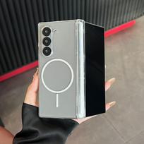 Applicable to Samsung Galaxy ZFold7 folding mobile phone case matte skin feeling ZFlip7 central axis magnetic suction W25 protection Z Fold7
