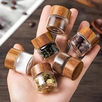 6pcs Glass Dropper Bottles for Travel & Kitchen, Leak Proof Reusable for Food Storage & Portable Organizer